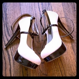Nude and Brown Suede Heels All Offers Welcome!